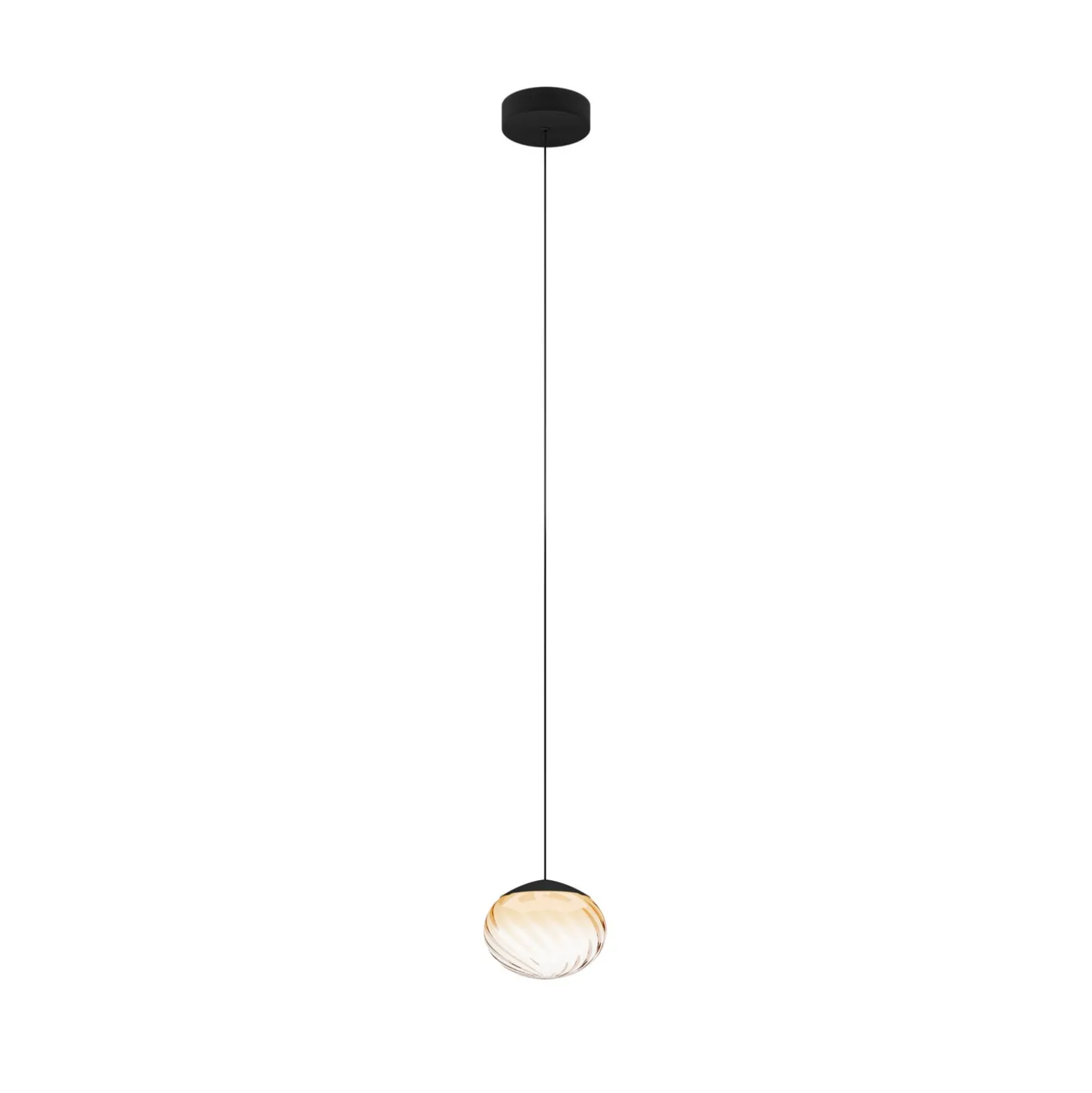 Stars of Light LED-Hängelampe Pantoja schwarz/amber 24cm CCT