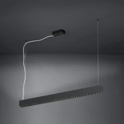 Stars of Light LED-Hängelampe Termini, schwarz 107 cm Metall