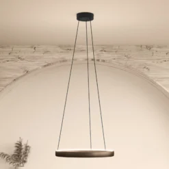 Stars of Light LED-Hängelampe Trabuco, braun, Ø 80 cm CCT