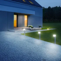 STEINEL GL 80 SC Sensor-Wegeleuchte, silber