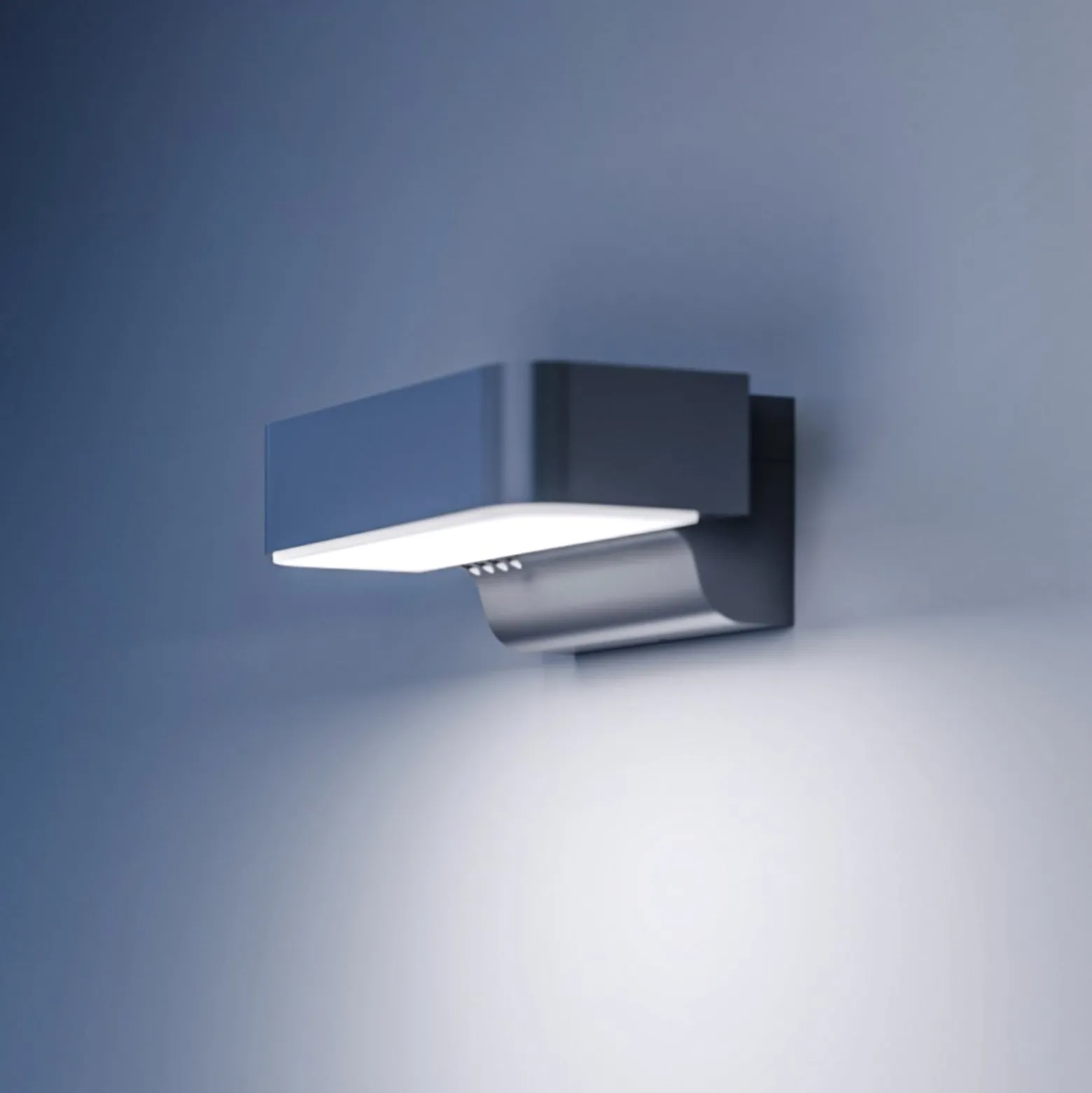 STEINEL LED-Außenwandleuchte L 800 SC, Sensor, silber