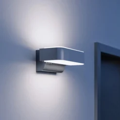 STEINEL LED-Außenwandleuchte L 810 SC, Sensor, silber