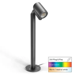 STEINEL LED-Sockellampe Way C, anthrazit, IP65, RGBWW