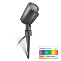 STEINEL LED-Spot Garden C, anthrazit, Erdspieß, IP65, RGBWW