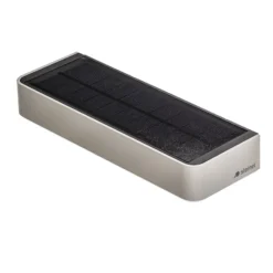 STEINEL LED-Wandlampe XSolar SOL-O S, silber, Sensor