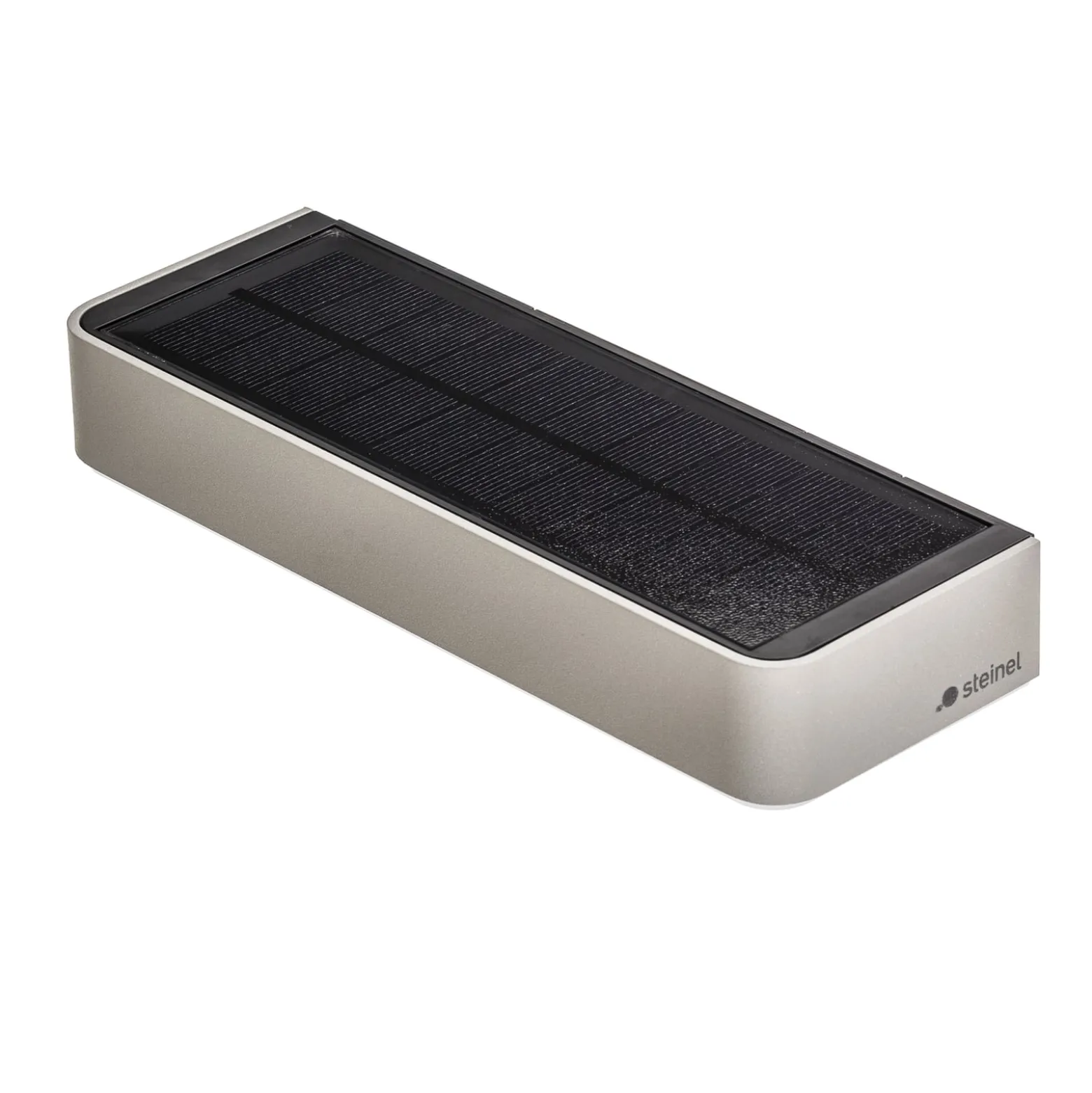 STEINEL LED-Wandlampe XSolar SOL-O S, silber, Sensor
