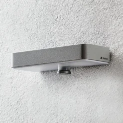 STEINEL LED-Wandlampe XSolar SOL-O S, silber, Sensor