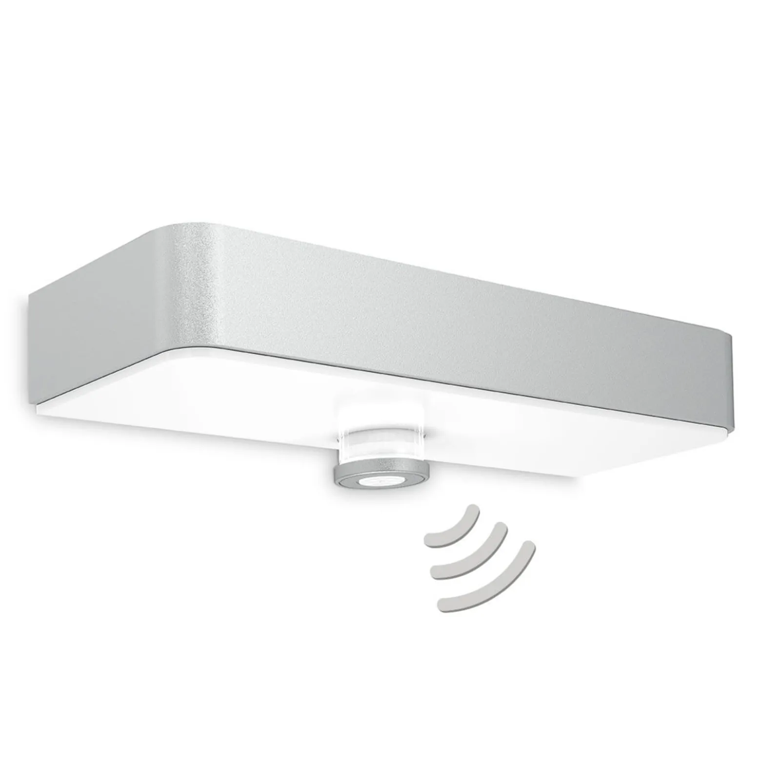 STEINEL LED-Wandlampe XSolar SOL-O S, silber, Sensor