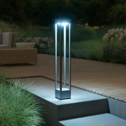 STEINEL LED-Wegeleuchte Stela C, 86cm anthrazit, IP65, RGBWW