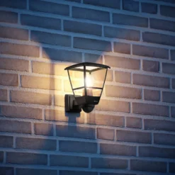 STEINEL L 10 S Außenwandlampe mit Sensor schwarz