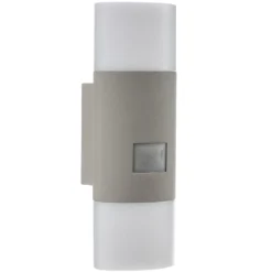 STEINEL L 910 S LED-Sensor-Außenwandleuchte silber