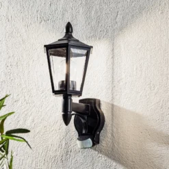 STEINEL L 15 S Sensor-Außenwandleuchte schwarz