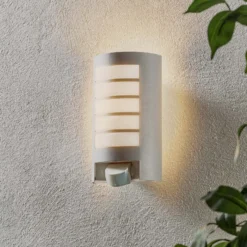 STEINEL L 12 S Sensor-Außenwandleuchte, silber