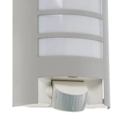 STEINEL L 12 S Sensor-Außenwandleuchte, silber