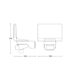 STEINEL Sensor-Außenstrahler XLED Home 2 XL S, weiß, IP44