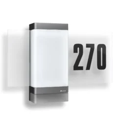 STEINEL smarte Hausnummernleuchte L 270 Digi SC, anthrazit