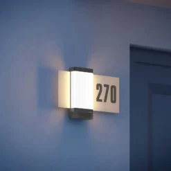 STEINEL smarte Hausnummernleuchte L 270 Digi SC, anthrazit