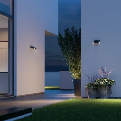 STEINEL Smart Sensor-Außenspot One SC 2-flg. anthrazit IP44