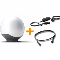 STEINEL Starter-Set Sphera C weiß/anthrazit 40 cm RGBWW IP65