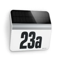 STEINEL XSolar LH-N LED-Hausnummernlampe, Edelstahl