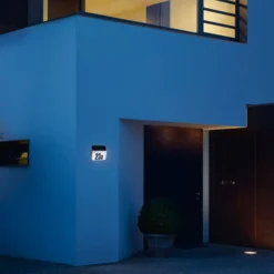 STEINEL XSolar LH-N LED-Hausnummernlampe, Edelstahl