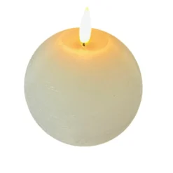 STERNTALER LED-Wachskerze, weiß, Höhe 11 cm, Kugel, Batterie