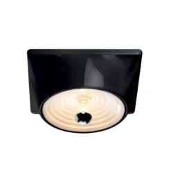 Stilnovo Deckenlampe Goletta, schwarz glänzend/weiß, 36 cm