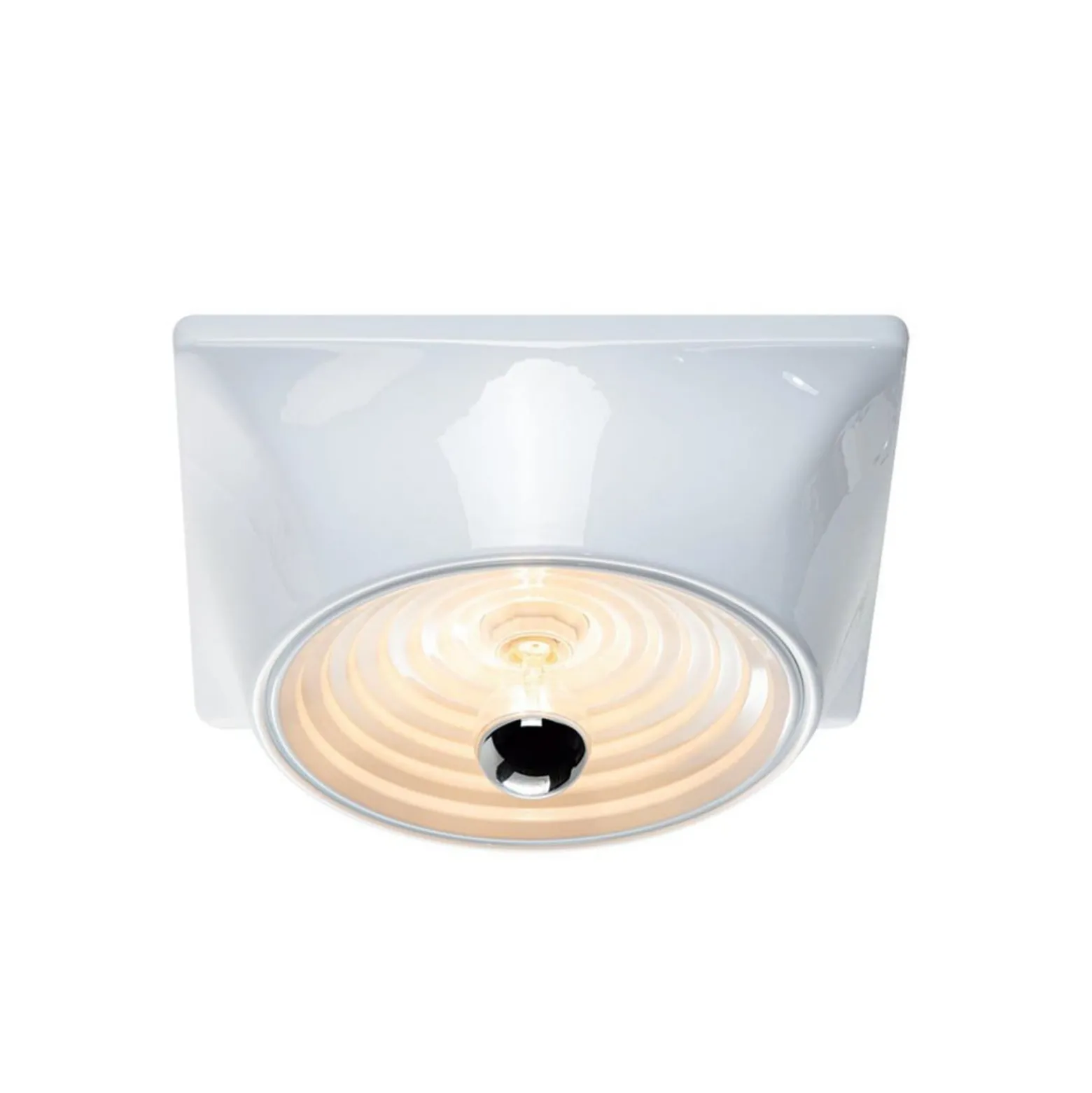 Stilnovo Deckenlampe Goletta, weiß glänzend/weiß, 36 cm
