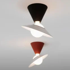 Stilnovo Fante LED-Deckenleuchte, 2.700 K, rot