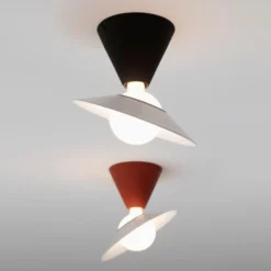 Stilnovo Fante LED-Deckenleuchte, 2.700 K, schwarz
