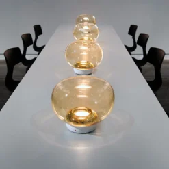 Stilnovo La Mariée LED-Tischlampe gold/weiß