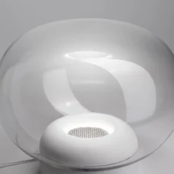 Stilnovo La Mariée LED-Tischlampe transparent/weiß