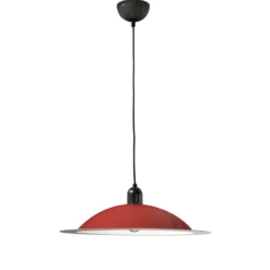 Stilnovo Lampiatta LED-Hängelampe, Ø 50cm, koralle