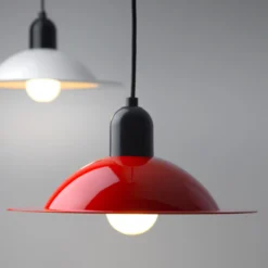 Stilnovo Lampiatta LED-Hängelampe, Ø 50cm, koralle