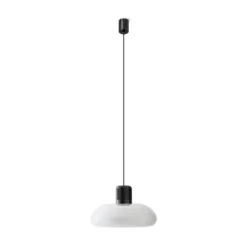 Stilnovo LED-Hängelampe Trepiù, weiß/schwarz, Ø 40 cm