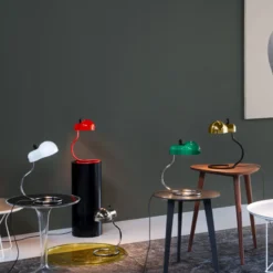 Stilnovo Minitopo LED-Tischlampe, special red