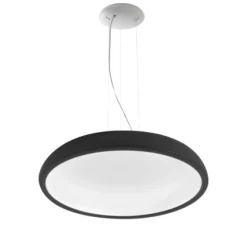 Stilnovo Reflexio LED-Hängeleuchte, Ø65cm, schwarz