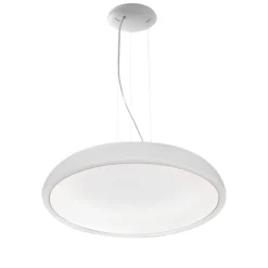 Stilnovo Reflexio LED-Hängeleuchte, Ø65cm, weiß