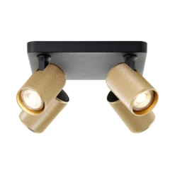 Strahler Marty sand/gold/schwarz 4-flammig