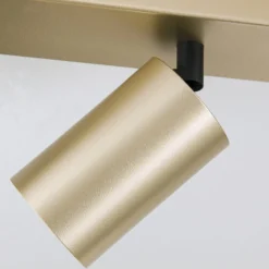 Strahler Sean, 6-flg., goldfarben, Metall, schwenkbar