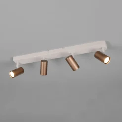 Strahler Taryn, braun, Länge 62 cm, 4-flg., Mini-GU10
