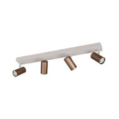 Strahler Taryn, braun, Länge 62 cm, 4-flg., Mini-GU10