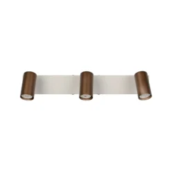 Strahler Taryn, braun, Länge 45 cm, 3-flg., Mini-GU10
