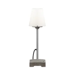 Terrassenleuchte Lucca, grau, Höhe 59 cm, Metall, IP44