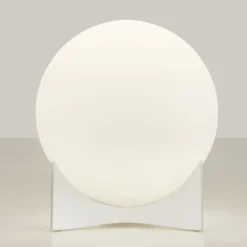 Terzani Tischleuchte Oscar, weiß, Ø 20 cm, Glas