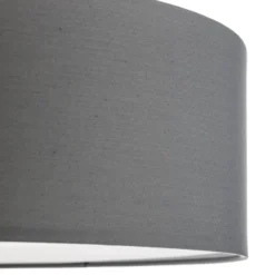 Textil-Deckenlampe Andria, 60 cm, hellgrau