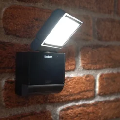 Theben LED-Außenwandleuchte theLeda S8-100, schwarz, Sensor