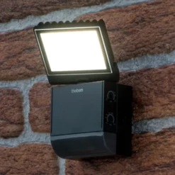 Theben LED-Außenwandleuchte theLeda S8-100, schwarz, Sensor