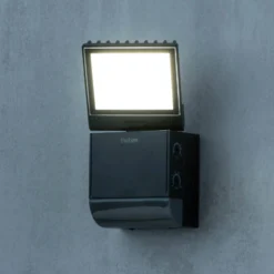 Theben LED-Außenwandleuchte theLeda S8-100, schwarz, Sensor