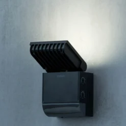 Theben LED-Außenwandleuchte theLeda S8-100, schwarz, Sensor